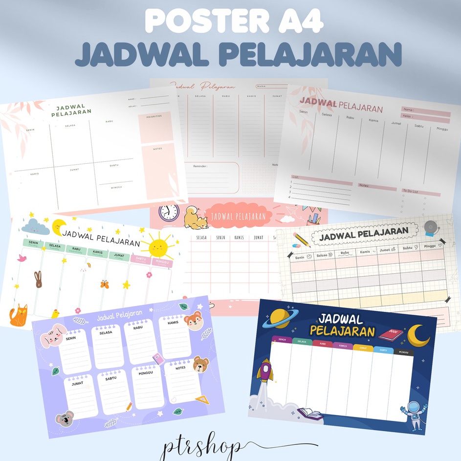 

Harga Termurah✸ PROMO POSTER JADWAL PELAJARAN SEKOLAH WEEKLY SCHOOL SCHEDULE 20x30 V79 ❈