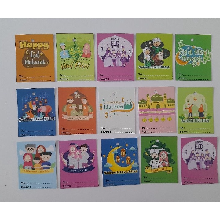 

✢Terkini✮ hantag idul fitri 5x4cm T64 ➳