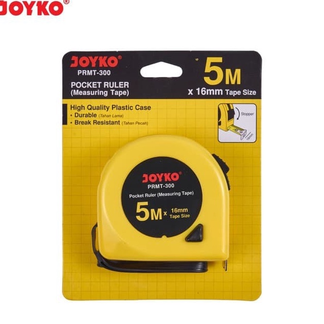 

Murah Banget✾ Pocket Ruler Measuring Tape Meteran Joyko PRMT 5 Meter B82