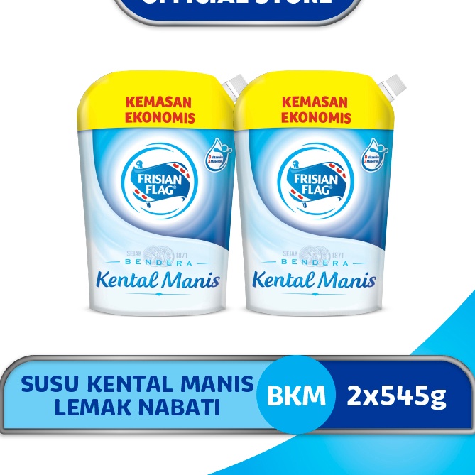 

TKXJ7800 DISKON!!!!!!! Frisian Flag Bendera Kental Manis Pouch 545gr x 2 Pcs