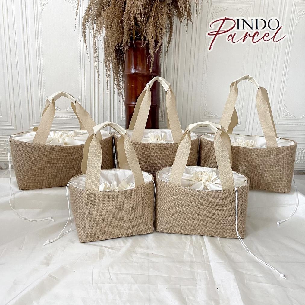 

COD!! INDOPARCEL - TAS BAKI GONI 15 CM TAS HAMPERS BAKI GOODIE BAG GONI TERBARU