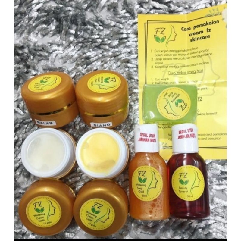 Skincare Cream FZ Gold 100%Original (Cream FZ Gold Original ) Kemasan terbaru.
