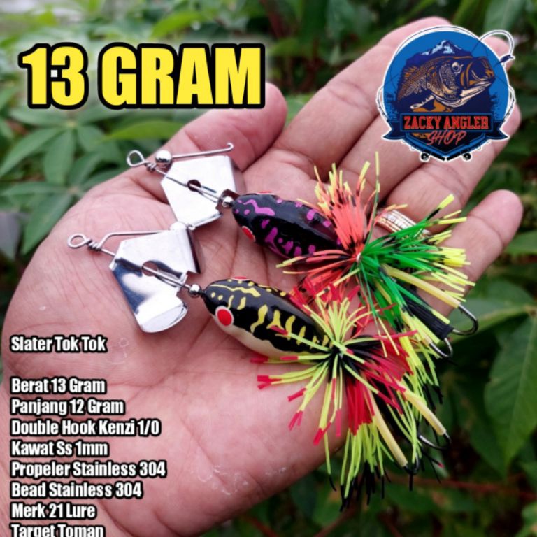 TERBAIK SLATER TOK TOK  UMPAN CASTING TOMAN 21 LURE