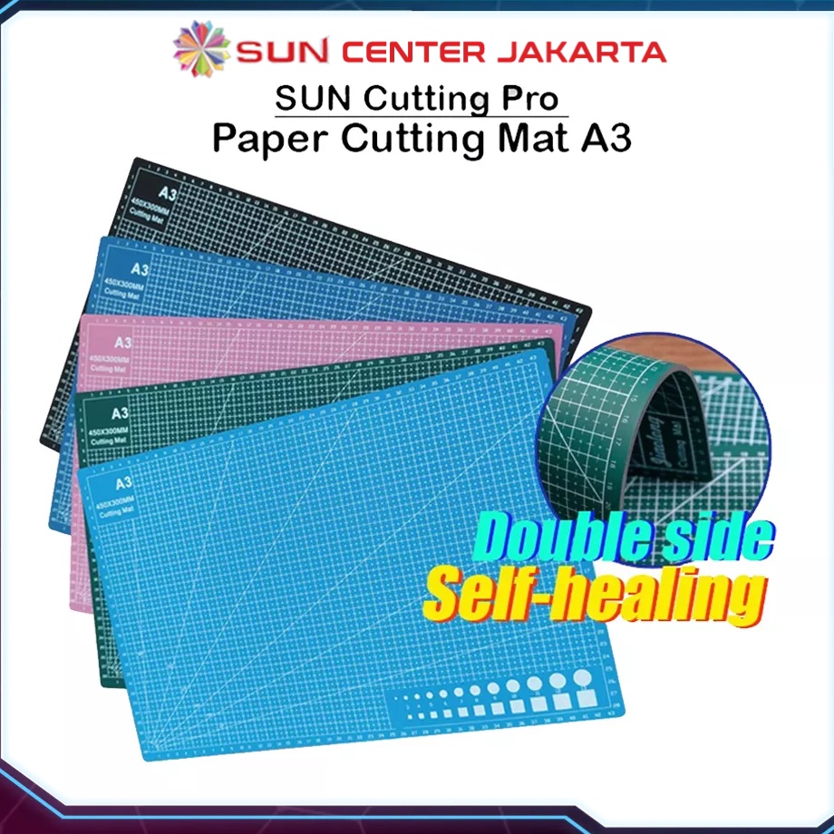 

↔Terlaris➷ Alas Potong Kertas (Cutting Mat) Uk. A3, A4, A5 Bahan PVC, Double-Side, Self Healing untuk potong kertas HVS, Foto, Art Paper, Silky, Doff, Kartu Nama Y79