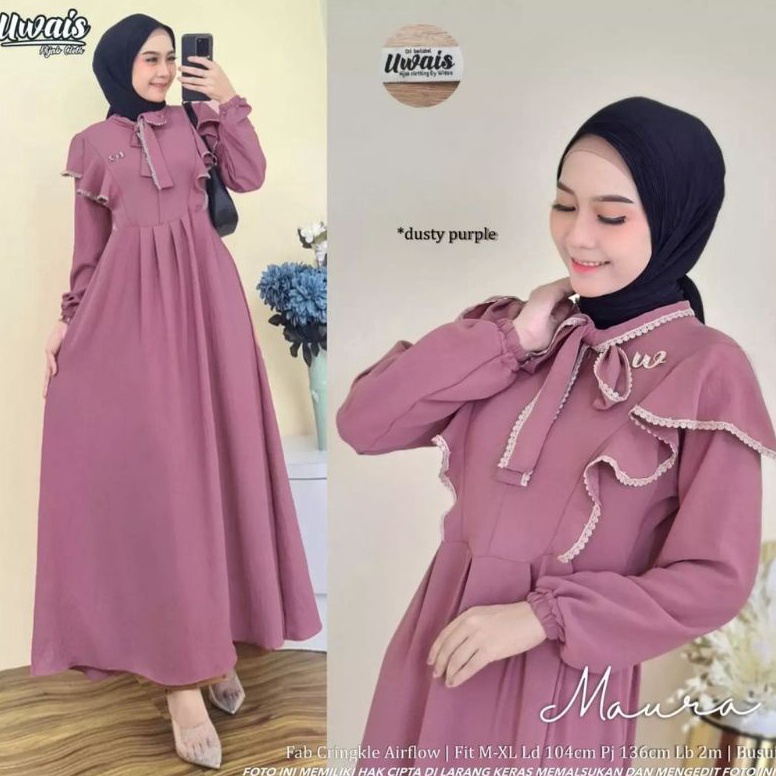 Special Price LARISA LARISSA MAURA DRESS CRINGKEL AIRFLOW SOFI ABAYA DRESS MAXY