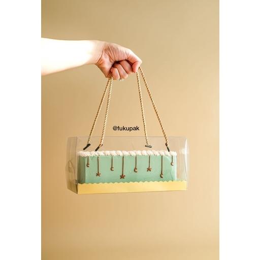 

FLASH SALE BOX MIKA TALI ROLLCAKE (20 PCS) 25X12, 26X14, 31X12, KOTAK MIKA TRANSPARAN, CLEAR CAKE BOX WITH ROPE HANDLE