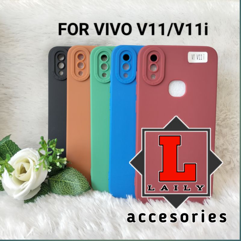 Softcase Macaron Pro Camera Vivo V11/V11i Silikon