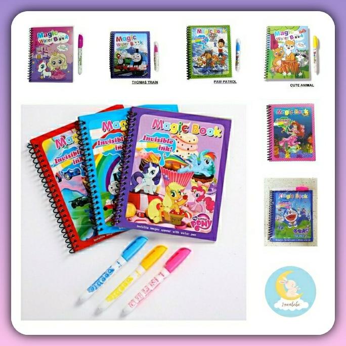 

Promo Buku Mewarnai Magic Water Book Mainan Edukasi Doodle Book Painting Set Dengan Spidol Buku Gambar Air Ajaib / Magic Book Invisible Ink