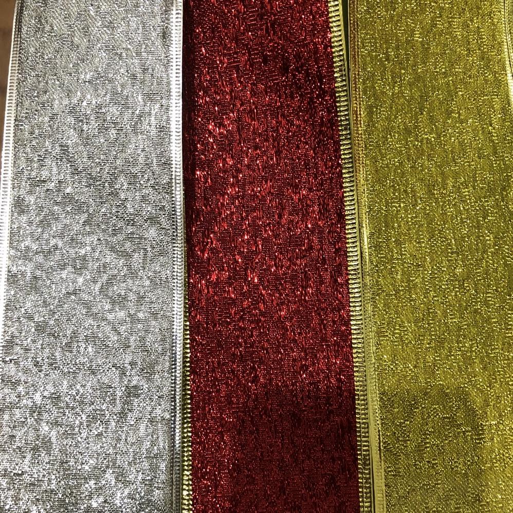 

TERBARU PITA ROLL GLITTER METALIK KAWAT | PITA NATAL KAWAT | PITA KADO DEKORASI PANJANG 3 YARD