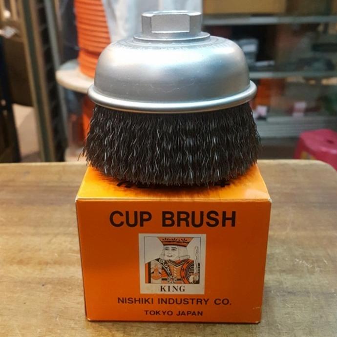 Sikat Mangkok Baja A5 / Cup Brush KING Nishiki AH-157 7" (22)