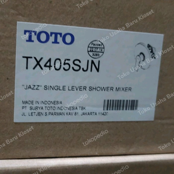 TOTO TX 405 SJN Kran Shower Tanam | Kran Tanam Mixer Toto TX405SJN