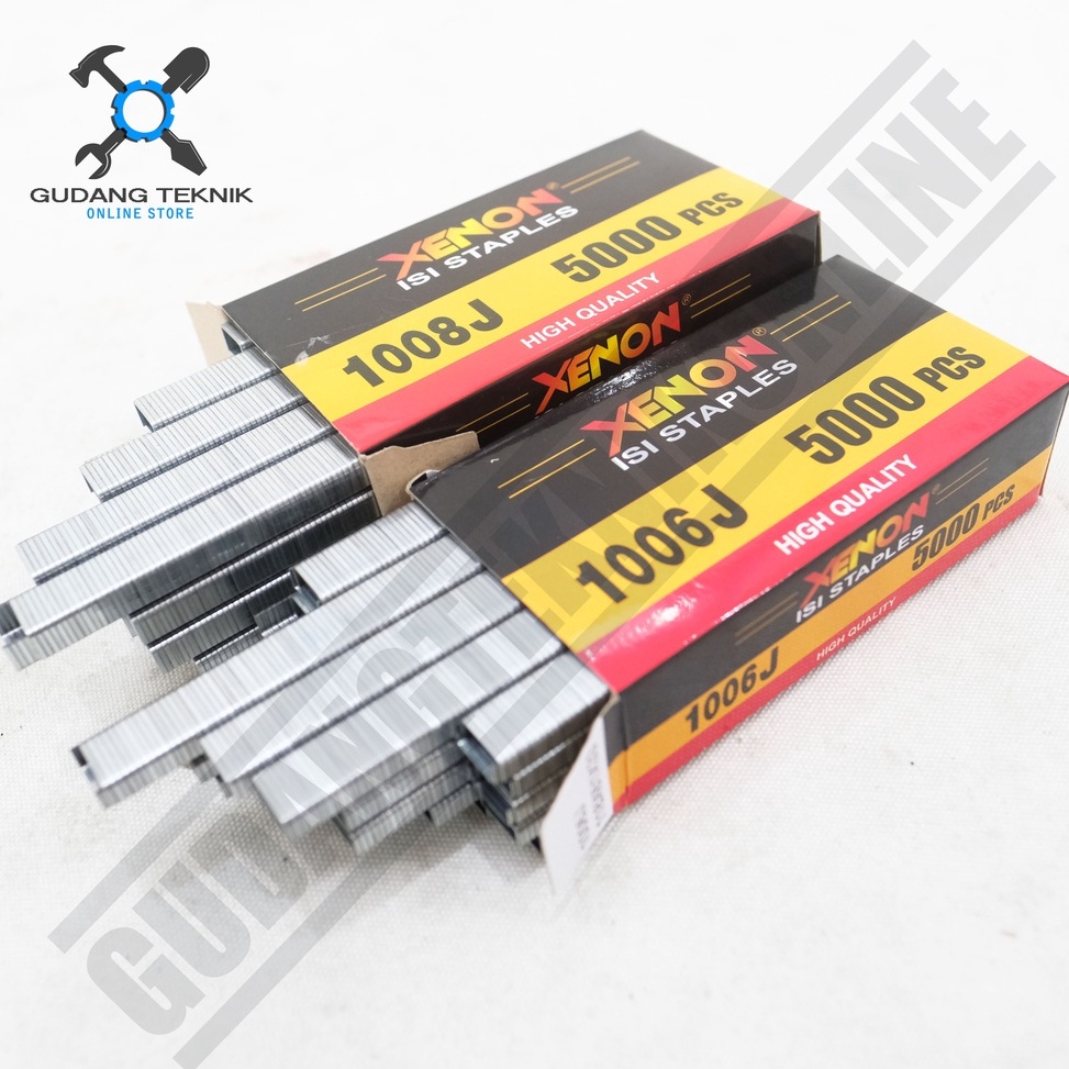

Cuci Gudang Isi Staples Paku Tembak XENON 1006J 1008J 1010J - Refill Air Nailer Stapler Gun XENON Trendy