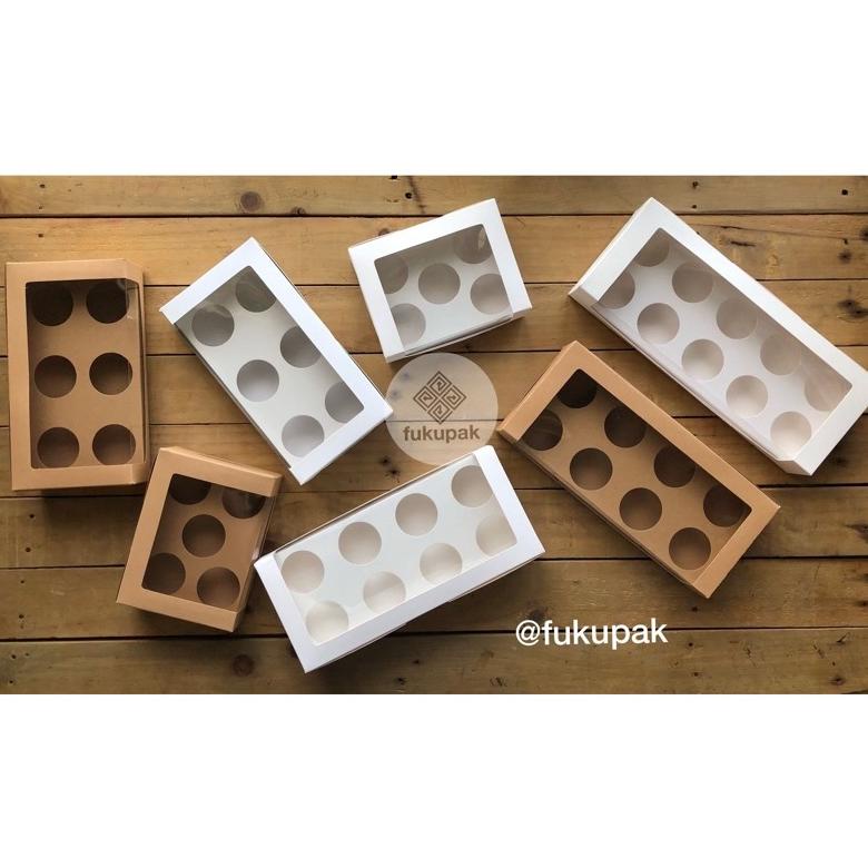 

COD!! DUS PIE + HOLE (20PCS) KOTAK + HOLDER LUBANG UNTUK PIE, MUFFIN, JAR / CUP