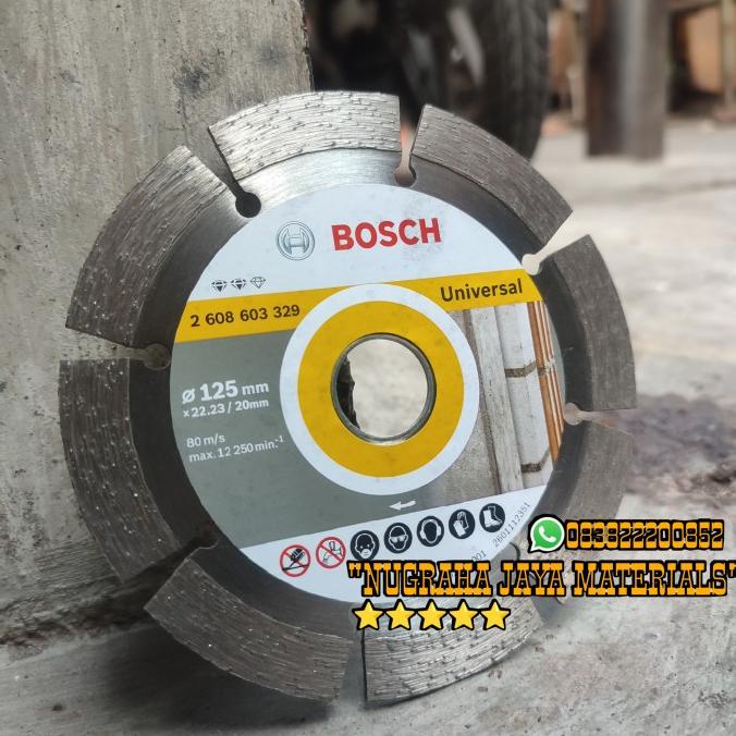 Mata Pisau Gerinda Potong 5 Inch BOSCH Diamond Cutting Granit Batu dll