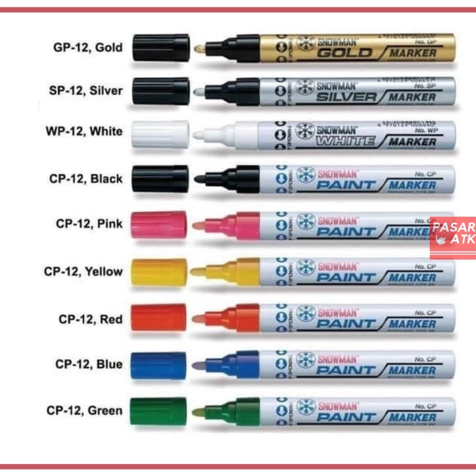 

➤ Spidol SNOWMAN paint marker (pcs) ett8