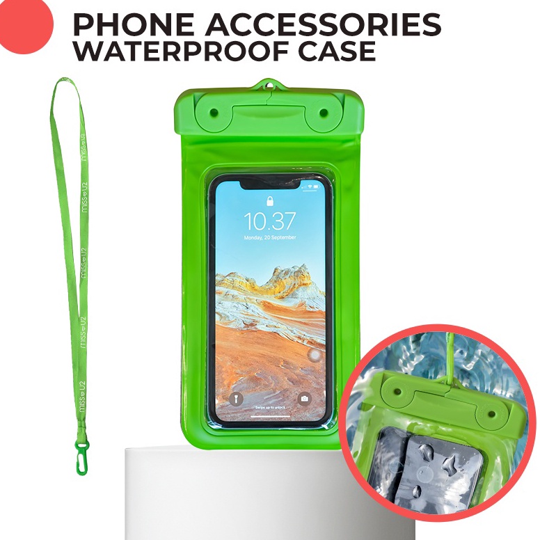 Harga Spesial Miss - U2 Waterproof Case HP Pelindung Anti Air Kualitas Premium