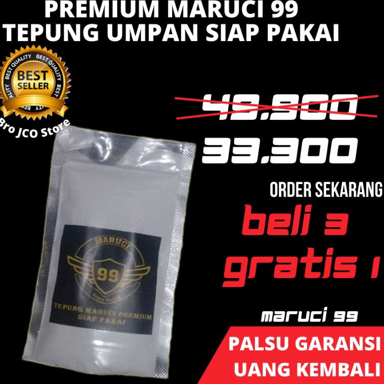 REKOMENDASI Tepung Maruci 99 Umpan Mancing Siap Pakai Ikan Mas Bawal Gurame Patin Buat Harian Dan Ga