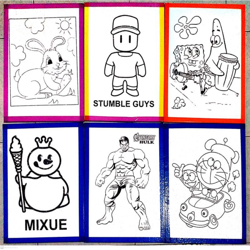 

(Paket 10 pcs) (33x45 cm) Mewarnai Lukisan sterofoam / lukisan Karakter / lukisan Sterofoam / Lukisan Anak / Edukasi Mewarnai / Edukasi Anak / Sterofoam Lukis / Lukisan Gabus / Lukisan Karakter