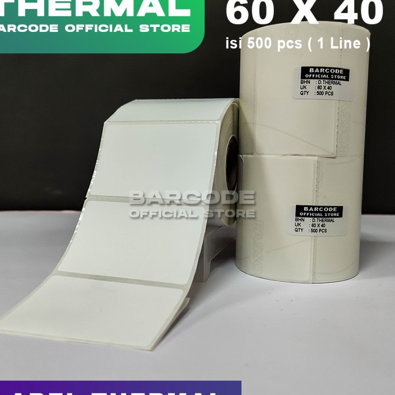 

(CW♡/S✉> Label Thermal Uk 60 X 40 / 60X40 MM / 60X40MM Sticker Barcode- muraah!