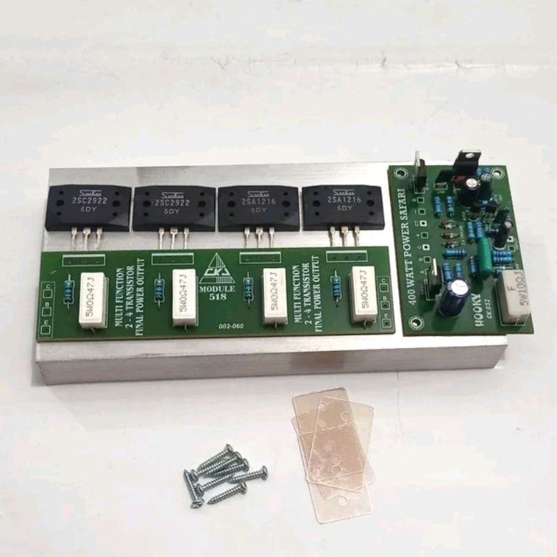 Paket Power Amplifier SAFARI 400 Watt Mono Siap Rakit