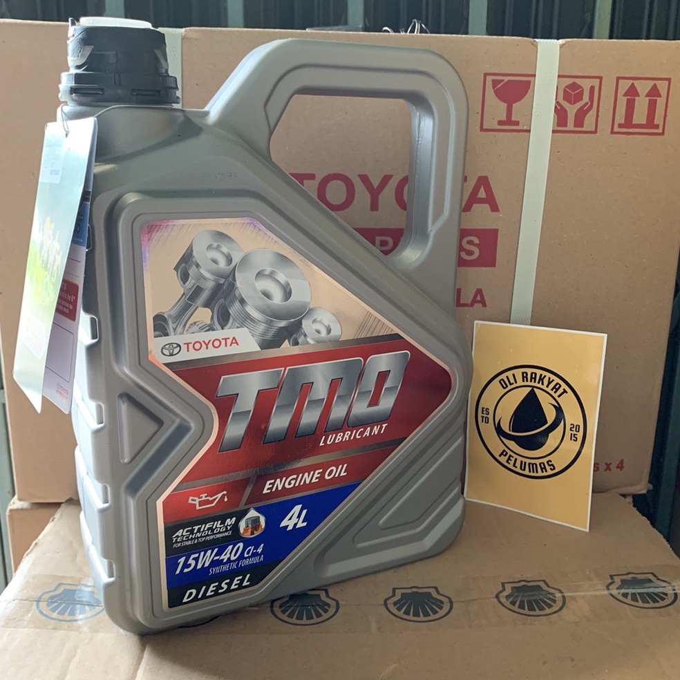 TERBARU Oli Mobil TOYOTA - Oli TMO TOYOTA DIESEL SAE 15W-40 4 Liter