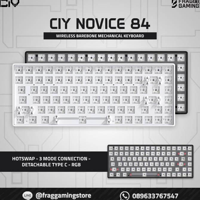 Ciy Novice 84 / Novice84 Triple Connection Wireless Keyboard Barebone