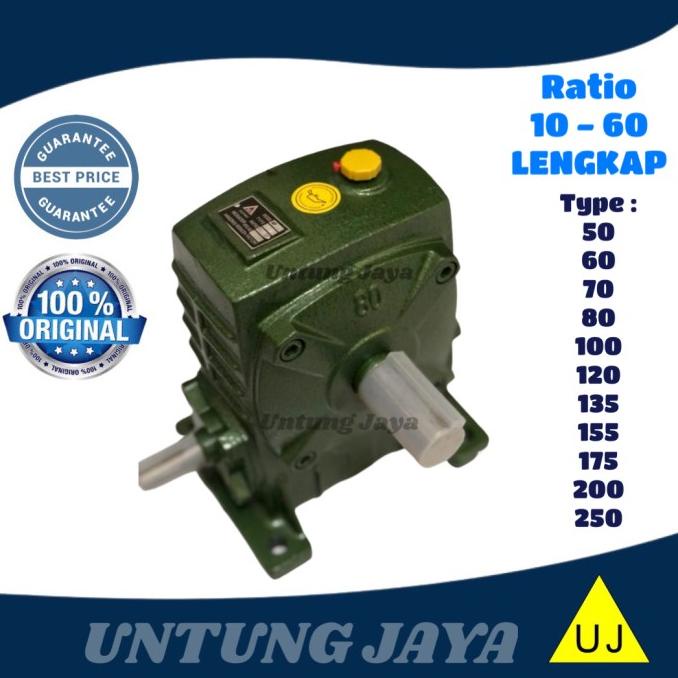 GearBox WPA Speed Reducer 80 ratio 10 - 60 lengkap ( GearBox WPA 80 )