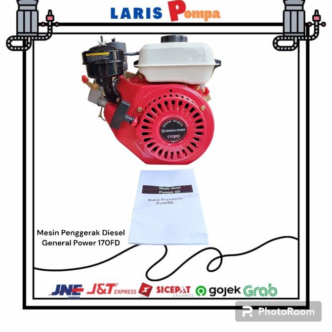 Mesin Penggerak Diesel General Power 170FD / Engine Solar General 5HP