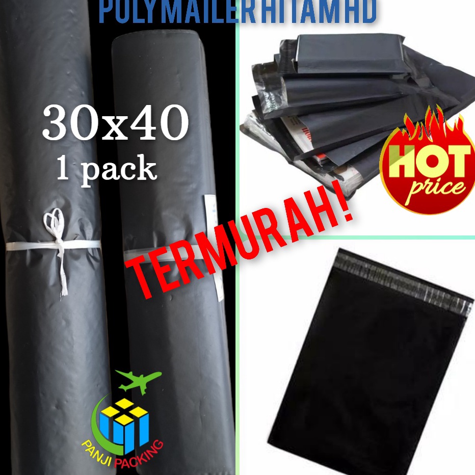 

Laris PLASTIK POLYMAILER HITAM HD 30x40 / POLIMAILER AMPLOP PACKING OLSHOP MURAH J84 ☋