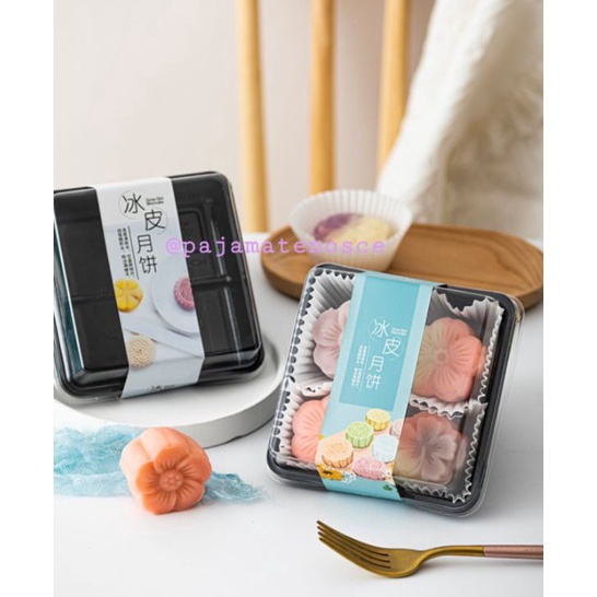 

➾Terlaris 5pcs Kotak Mika+Tutup Mooncake Kue Bulan Mochi Mini Pie Pao Nastar Jumbo Multifungsi Hampers Baking Sekat 4 Lebaran Eid Idul Imlek Natal C83