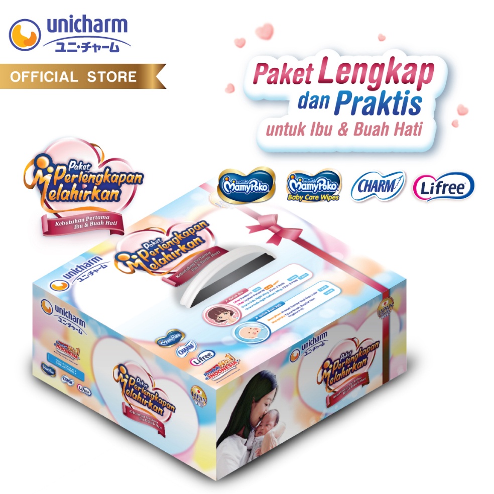 Paling Laris Paket Perlengkapan Melahirkan Unicharm - MamyPoko Charm Lifree