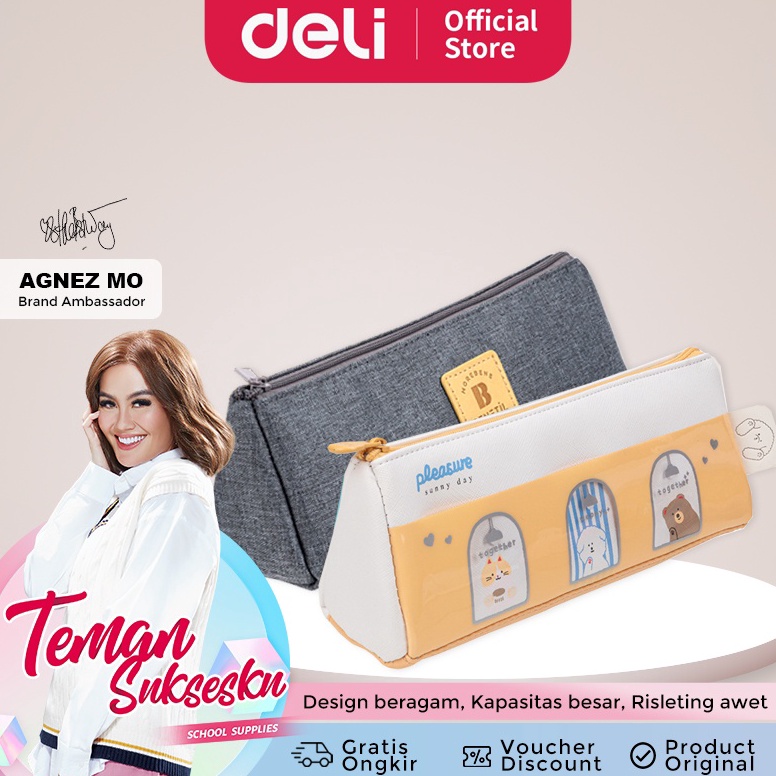 

Murah Deli Pencil Pouch / Tempat Pensil Penyimpanan Besar QR7