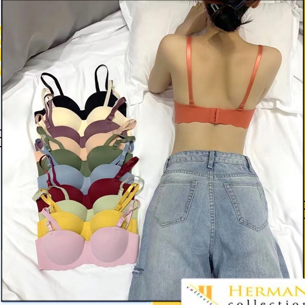 VIRAL HC Bra Wanita Busa Tebal 6806 BH Sport Push Up Senam Zumba Jogging Yoga Pakaian Dalam Wanita F