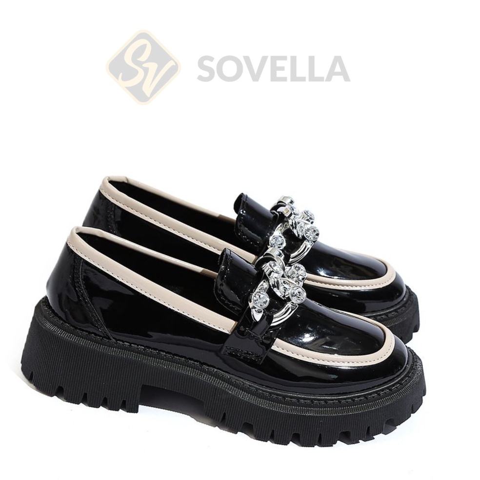 Terpercaya SOVELLA Loris Sepatu Wanita Pantofel Kerja Hitam
