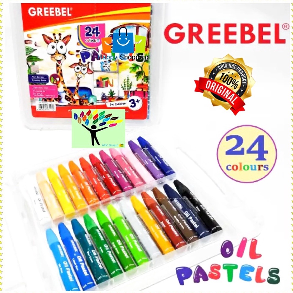 

Model terkini Crayon / Oil Pastel 24 Warna - GREEBEL WRH