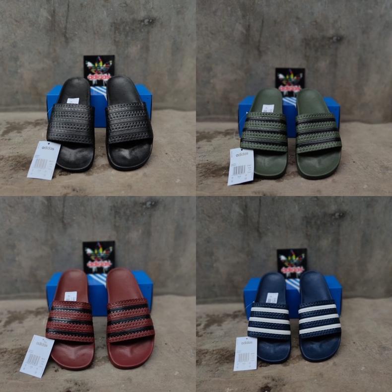 Trending Sandal Slide Sendal Slop Pria Wanita Slip On Sendal Karet Adidas Adilete
