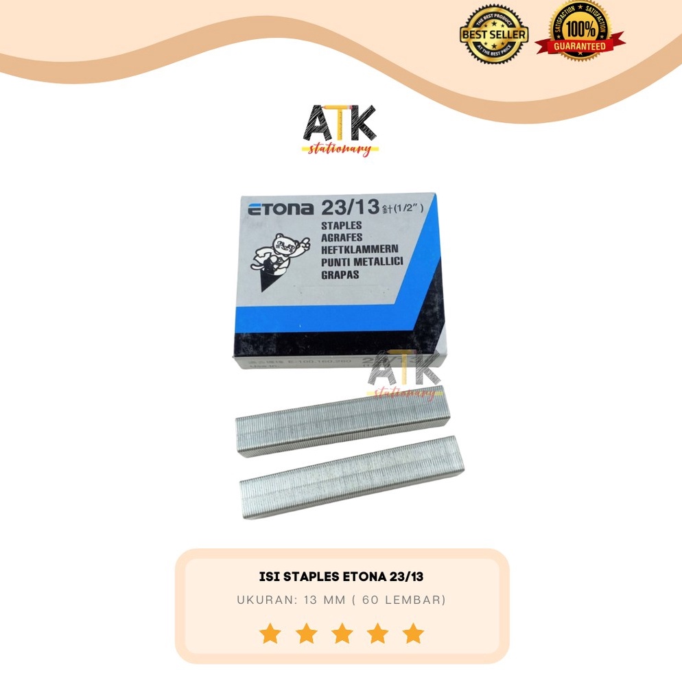 

[PROMO AHT5] Isi Staples Etona 23/13 Atk QHS