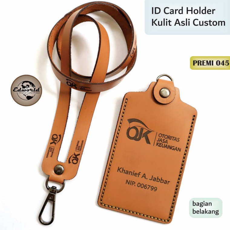 

[PROMO JDN8] ID Card Holder Kulit Custom ( Terlaris ) KIP