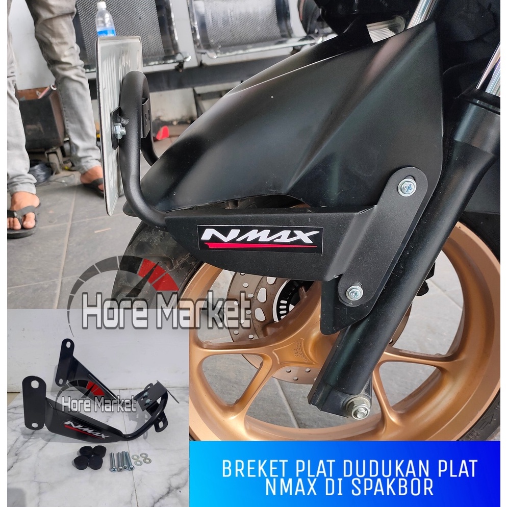 MURAH DUDUKAN PLAT NOMOR BESI TEBAL NMAX BREKET PLAT NMAX DI SPAKBOR 2015 2016 2017 2018 2019 NEW NM