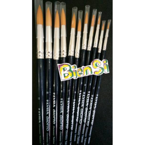 

KZXD-76 Lyra Giotto Brush Round No. R00-R12 / Kuas Lyra Giotto Runcing No. R00-R12 Harga pas