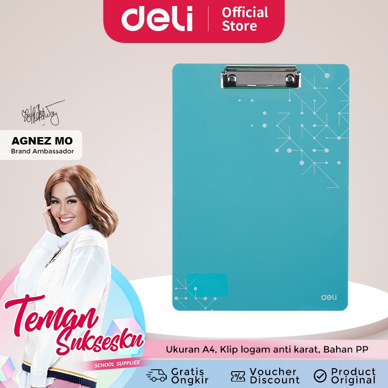 

Promo Tergila Deli EF75632 Vertical type Clip Board 54