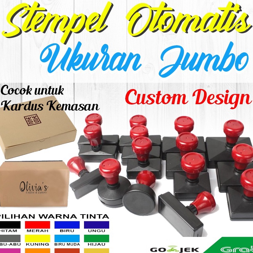 

✫Ready⁂ Stempel Otomatis Variasi ukuran terlengkap [Kecil-Jumbo] C58 ✼