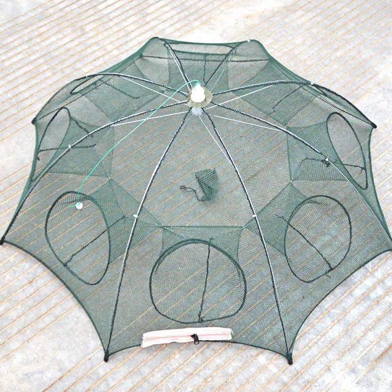 TERMURAH Payung Bubu Jaring 8 Lubang Jebakan Perangkap Udang ikan Kepiting