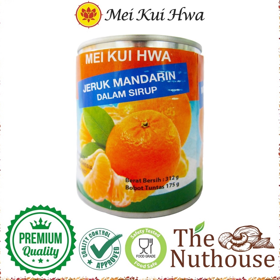 

BBKQ0856 (D2289) Mei Kui Hwa - Mandarin Orange in Syrup / Jeruk Mandarin 312gr