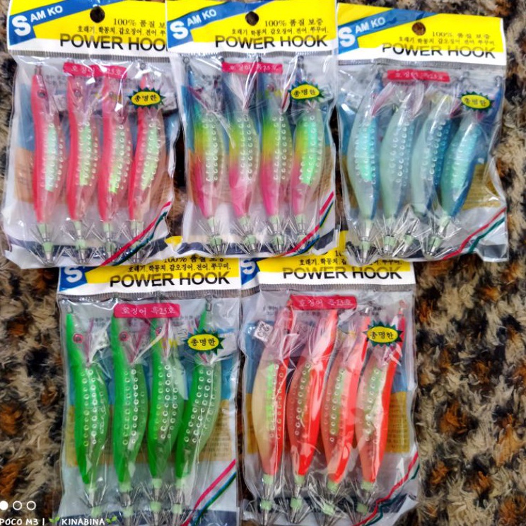 ✥Best Terlaris➘ pancing cumi udang udangan samko power hook 2.5 V44
