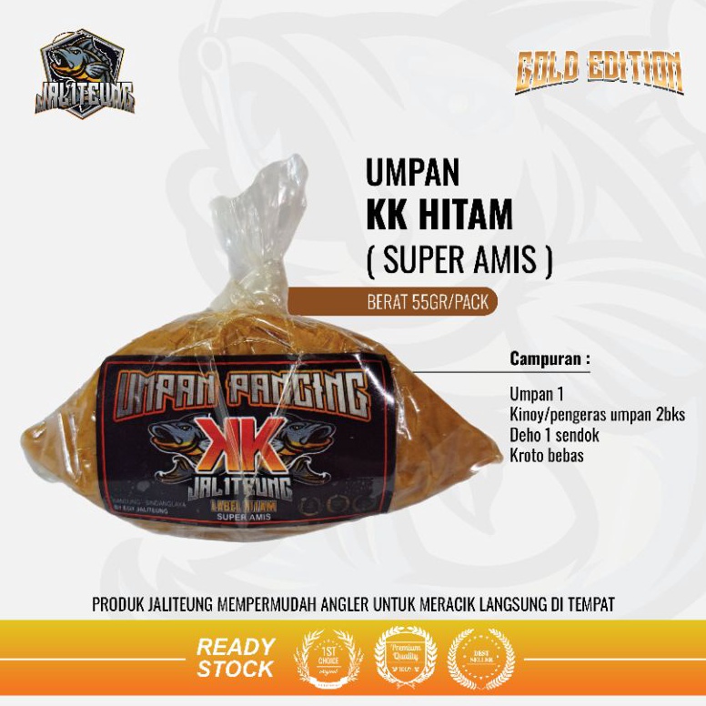 Termurah.. UMPAN JALITEUNG " KK HITAM " FULL AMIS