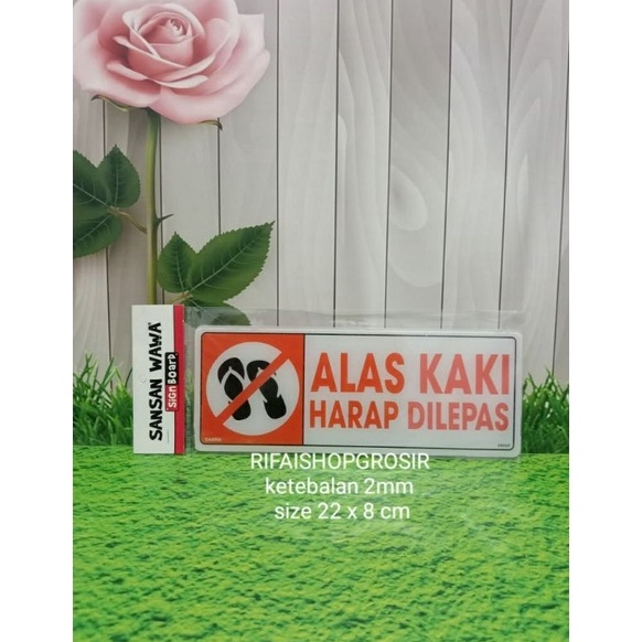 

TADR-74 ALAS KAKI SIGN BOARD AKRILIK MURAH BERKUALITAS EIC
