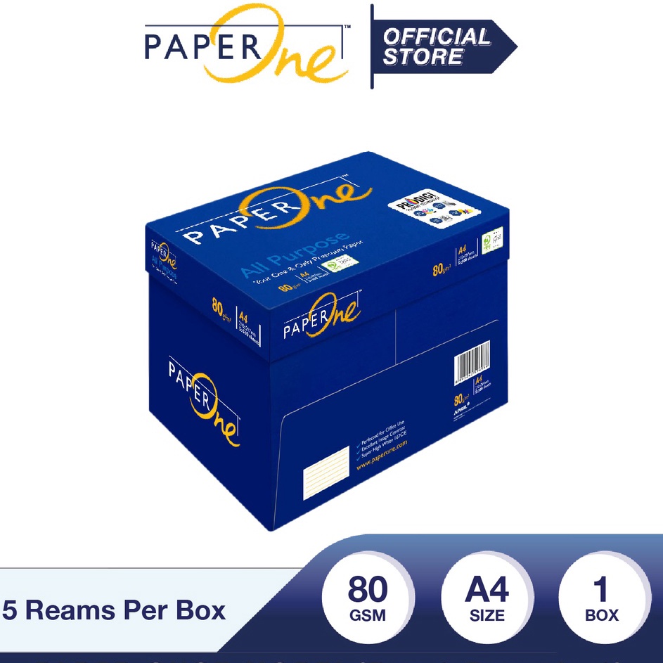 

⁂Diskon Promo PaperOne Kertas A4 80gr All Purpose 1 Box (2500 lembar) Kertas HVS A4 Kertas Fotocopy F77 ✻