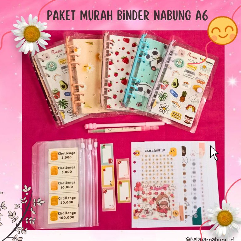 

(U11T ☀☆) Paket Murah Binder Keuangan A6 (3 Ziplock) - amanah.