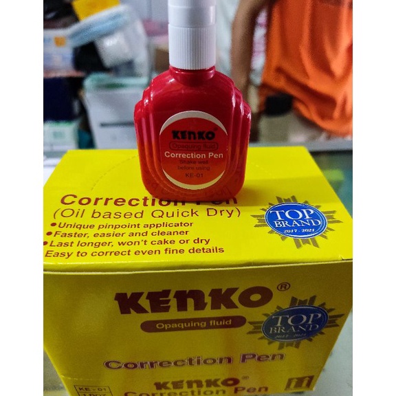 

[CODE BARANG 982WFJ] Tip ex cair /Correction Pen kenko KE 01(12 pcs) 128